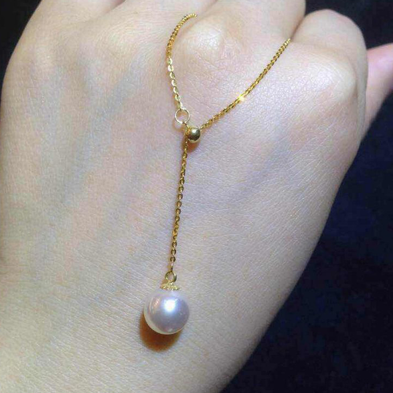 18K调节链带珍珠